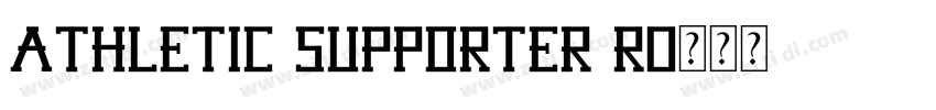 Athletic Supporter R字体转换